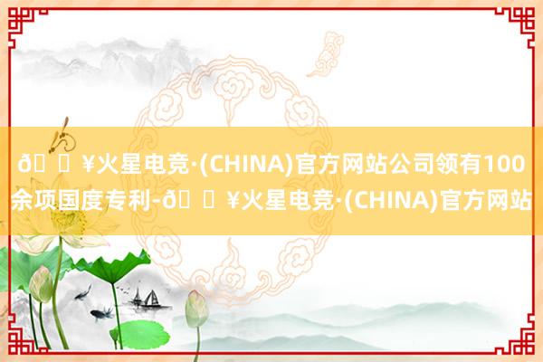 🔥火星电竞·(CHINA)官方网站公司领有100余项国度专利-🔥火星电竞·(CHINA)官方网站