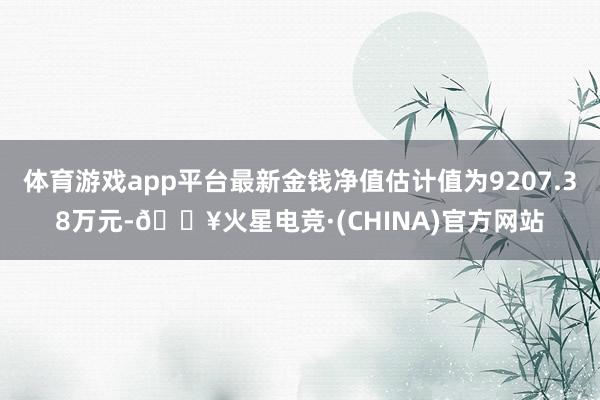 体育游戏app平台最新金钱净值估计值为9207.38万元-🔥火星电竞·(CHINA)官方网站