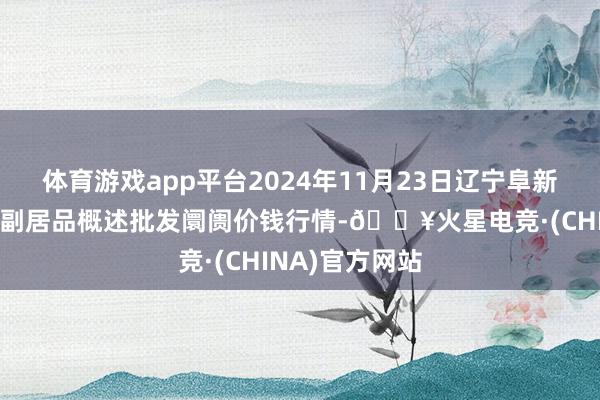 体育游戏app平台2024年11月23日辽宁阜新市瑞轩蔬菜农副居品概述批发阛阓价钱行情-🔥火星电竞·(CHINA)官方网站