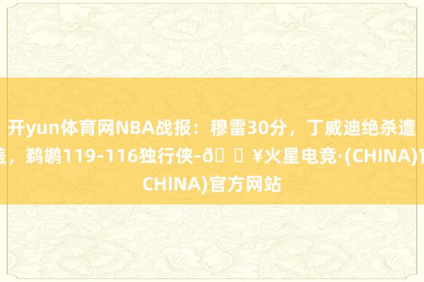 开yun体育网NBA战报：穆雷30分，丁威迪绝杀遭争议封盖，鹈鹕119-116独行侠-🔥火星电竞·(CHINA)官方网站